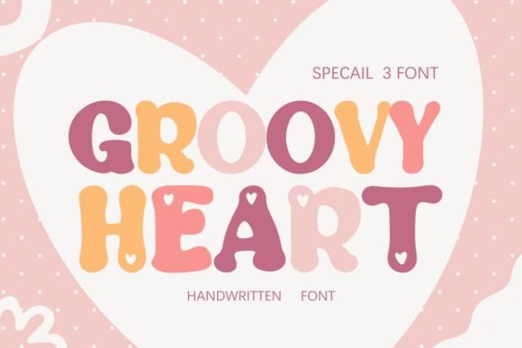 Discover the Groovy Heart Font Set: A Designer's Playful Tool