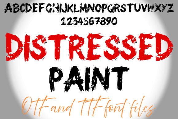 Distressed Paint: Gritty Typography for High-Impact Design