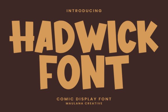Hadwick: A Dynamic Comic Display Font for Bold Branding