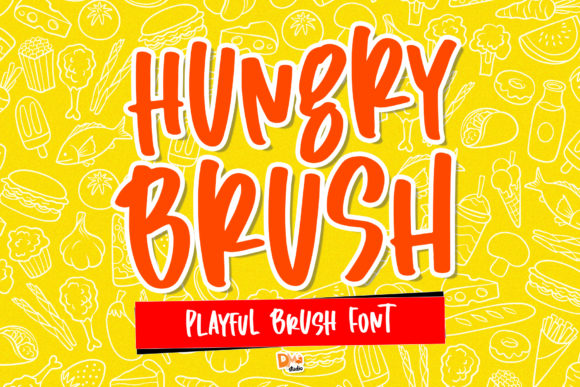Hungry Brush: A Playful Font for Dynamic Design