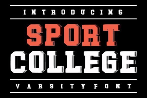 Sport College: Bold Typography for Dynamic Branding